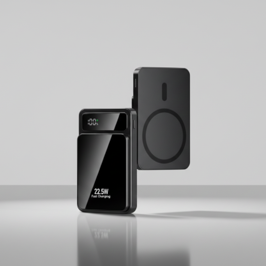 Wireless 15W and Wired 22.5W Power Bank